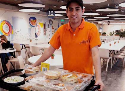 servicio de viandas en el lugar de trabajo